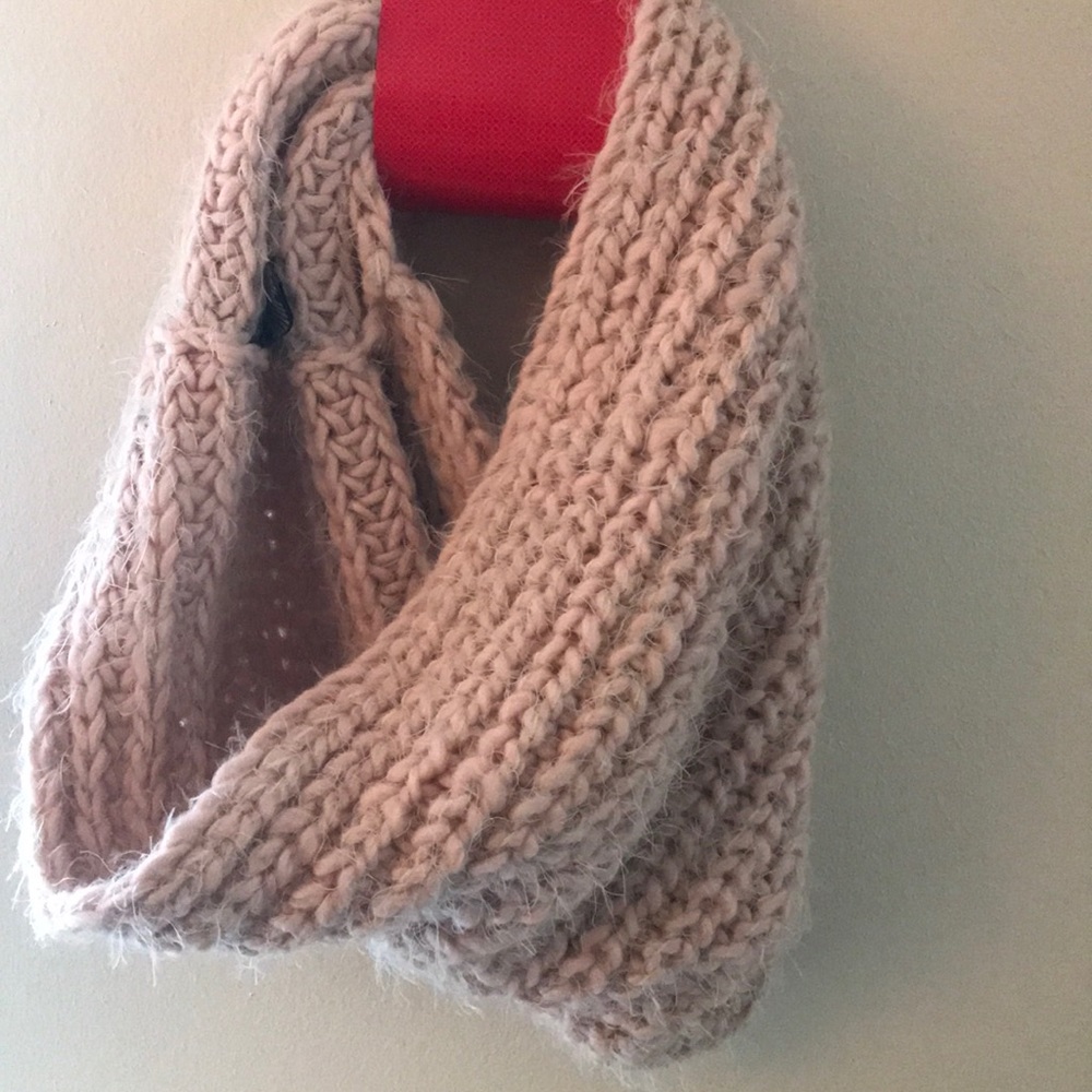 Pink infinity scarf